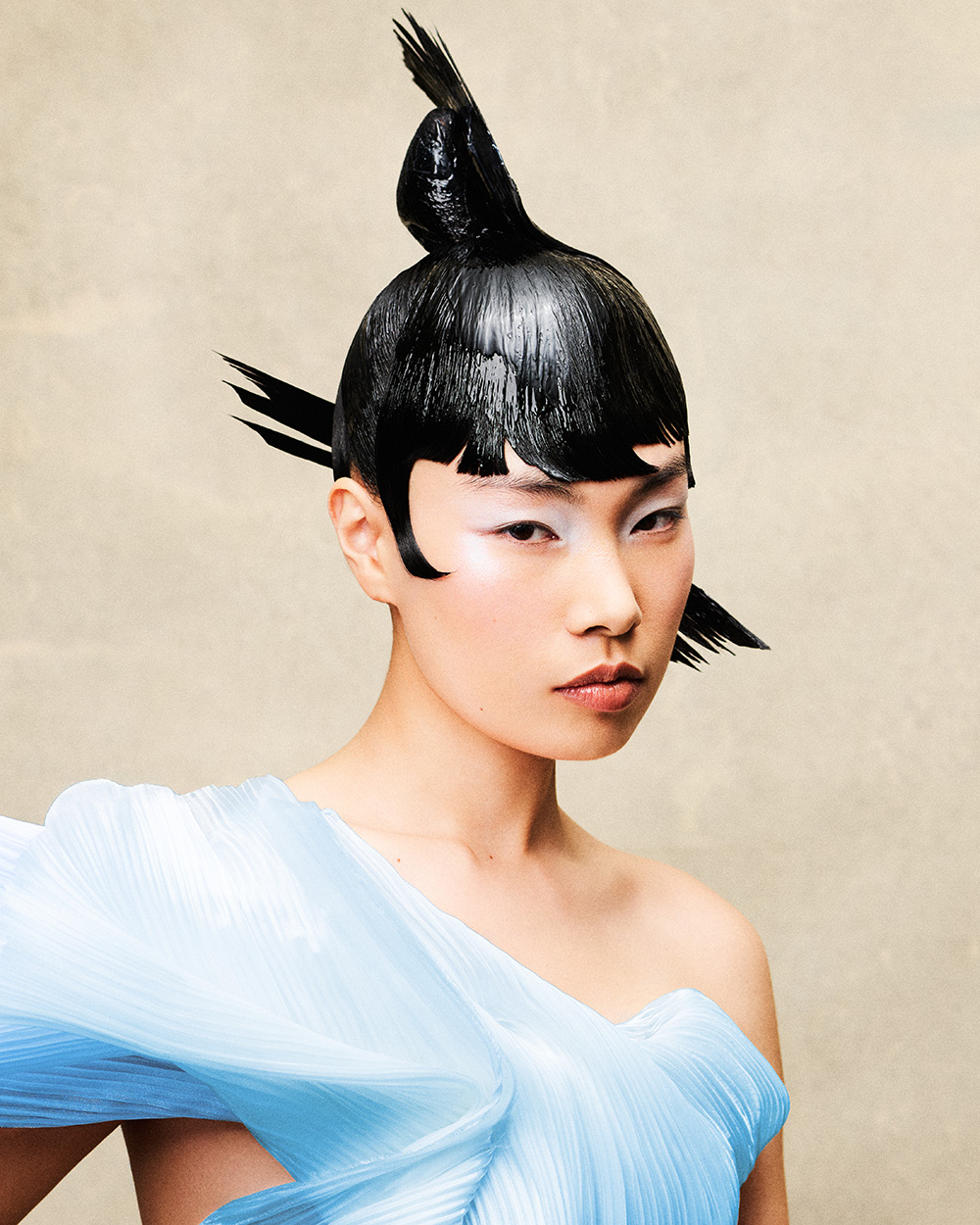 Black Painted Avant Garde Spike - Annabel Payne & Matt Darvill - BHA South West Hairdresser of the Year 2026 Finalist Collection